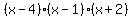 %28x-4%29%28x-1%29%28x%2B2%29