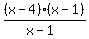 %28x-4%29%28x-1%29%2F%28x-1%29