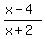 %28x-4%29%2F%28x%2B2%29