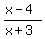 %28x-4%29%2F%28x%2B3%29