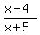 %28x-4%29%2F%28x%2B5%29