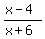 %28x-4%29%2F%28x%2B6%29