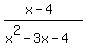 %28x-4%29%2F%28x%5E2+-+3x+-+4%29