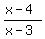%28x-4%29%2F%28x-3%29+