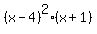 %28x-4%29%5E2%28x%2B1%29