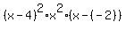 %28x-4%29%5E2%2Ax%5E2%2A%28x-%28-2%29%29