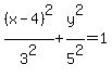 %28x-4%29%5E2%2F3%5E2%2By%5E2%2F5%5E2=1
