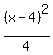 %28x-4%29%5E2%2F4