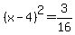 %28x-4%29%5E2=3%2F16