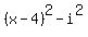 %28x-4%29%5E2+-+i%5E2