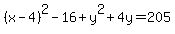 %28x-4%29%5E2-16%2By%5E2%2B4y=205