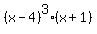 %28x-4%29%5E3%2A%28x%2B1%29