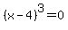 %28x-4%29%5E3=0