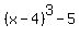 %28x-4%29%5E3+-+5