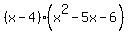 %28x-4%29+%28x%5E2-5x-6%29