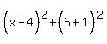 %28x-4%5E%22%22%29%5E2%2B%286%2B1%5E%22%22%29%5E2