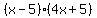 %28x-5%29%284x%2B5%29