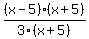 %28x-5%29%28x%2B5%29%2F3%28x%2B5%29