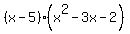 %28x-5%29%28x%5E2-3x-2%29
