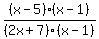 %28x-5%29%28x-1%29%2F%282x%2B7%29%28x-1%29