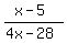 %28x-5%29%2F%284x-28%29