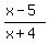 %28x-5%29%2F%28x%2B4%29