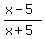 %28x-5%29%2F%28x%2B5%29