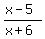 %28x-5%29%2F%28x%2B6%29
