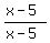 %28x-5%29%2F%28x-5%29