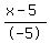 %28x-5%29%2F-5