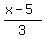 %28x-5%29%2F3