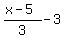 %28x-5%29%2F3-3