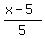 %28x-5%29%2F5