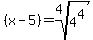 %28x-5%29=root%284%2C4%5E4%29