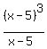%28x-5%29%5E3%2F%28x-5%29