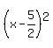 %28x-5%2F2%29%5E2