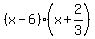 %28x-6%29%28x%2B2%2F3%29