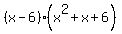 %28x-6%29%28x%5E2%2Bx%2B6%29