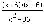 %28x-6%29%28x-6%29%2F%28x%5E2-36%29