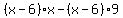 %28x-6%29%2Ax-%28x-6%299