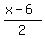 %28x-6%29%2F2