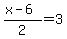 %28x-6%29%2F2=3