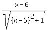 %28x-6%29%2Fsqrt%28%28x-6%29%5E2%2B1%29