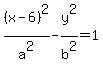 %28x-6%29%5E2%2Fa%5E2-y%5E2%2Fb%5E2++=1
