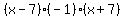 %28x-7%29%28-1%29%28x%2B7%29