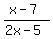 %28x-7%29%2F%282x-5%29