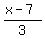 %28x-7%29%2F3