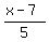 %28x-7%29%2F5