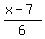 %28x-7%29%2F6