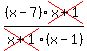 %28x-7%29cross%28x%2B1%29%2Fcross%28x%2B1%29%28x-1%29
